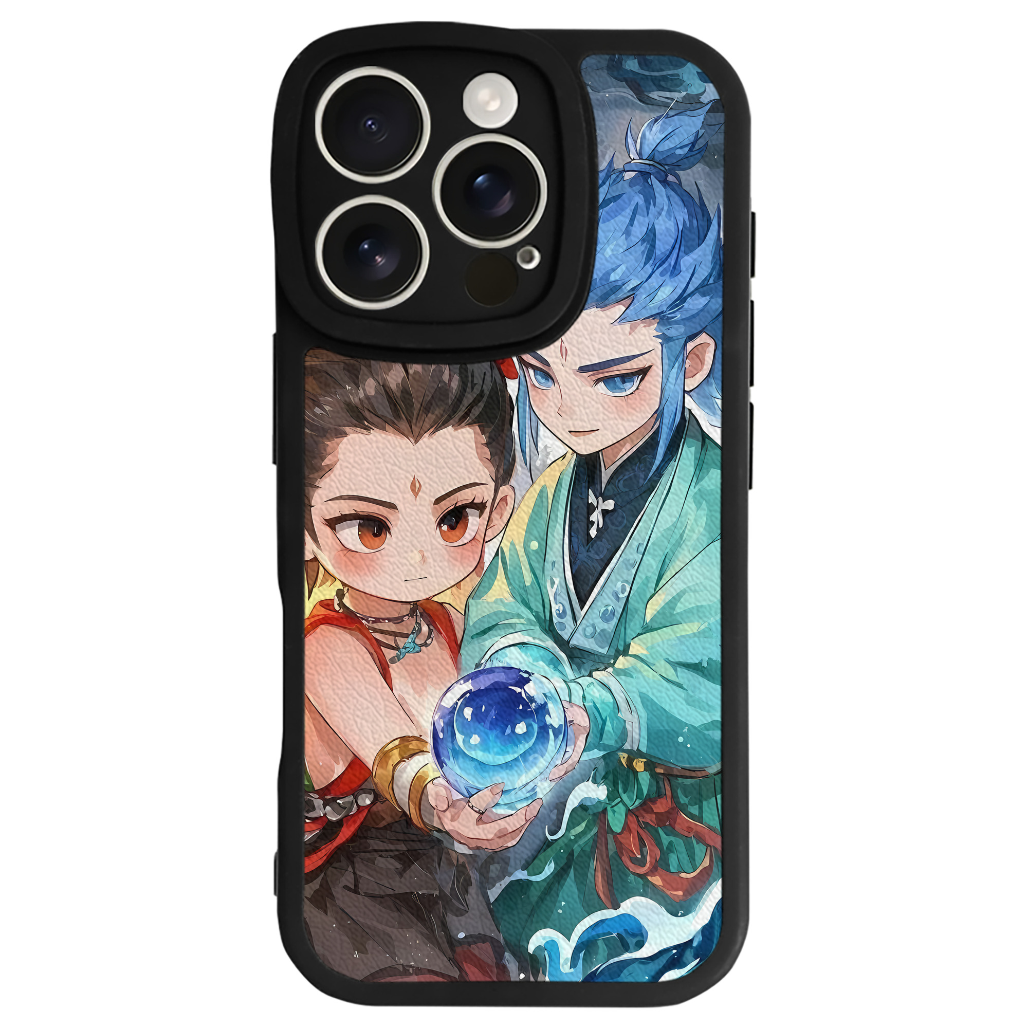 （画像用） Ne Zha 2 ナタ 魔童の大暴れ 【iPhone 16シリーズ対応】シリコンスマホケース（レザー調） 材質：シリコン